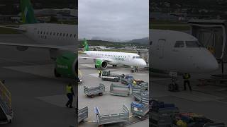 Flying Wideroe from Tromso to Bergen TOSBGO embraer195 [upl. by Annorah]