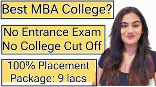 MBA Without Entrance Exam  Best Management Program  Best MBA College in India [upl. by Mastat940]