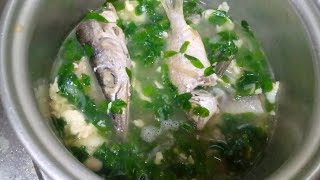 pritong isda with malonggay and egg yummy [upl. by Celene427]