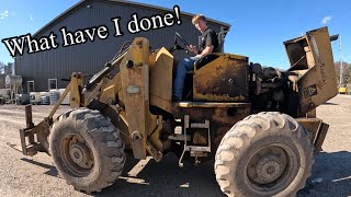 One owner Allis Chalmers wheel loader needs some attention We also visit Helmsburgsawmill [upl. by Ahseela]