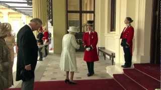 Royal Procession to Buckingham Palace  Diamond Jubilee [upl. by Hightower]