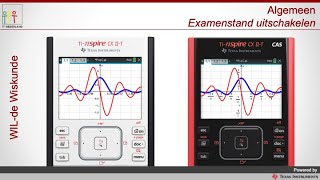 TINspire CXII T CAS Examenstand Uitschakelen [upl. by Noami]