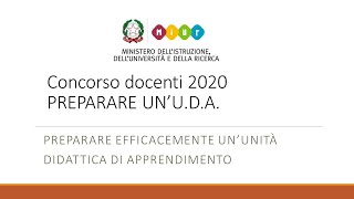 CONCORSO 2021 COME PREPARARE UNUDA [upl. by Tris763]