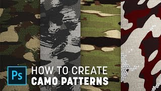 How To Create Custom Camouflage Patterns in Photoshop [upl. by Akemhs]