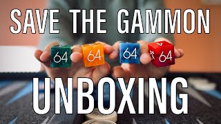 UNBOXING Backgammon Doubling Cube Chouette Set from Save the Gammon [upl. by Thormora]