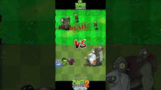 Pvz 2 Vs Pvz  Doom Shroom Mega Gatling Pea Gloom Vine Team Vs Gargantuar zombie Team shorts [upl. by Nylesor606]