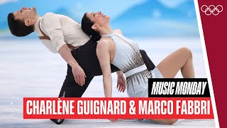 ⛸️ Charlène Guignard amp Marco Fabbri skate to Atonement and Little Sparrow ✨  Beijing 2022 [upl. by Inverson]