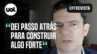 Sergio Moro sobre candidatura Dei passo atrás para construir algo forte e vencer polarização [upl. by Ynohtnad]