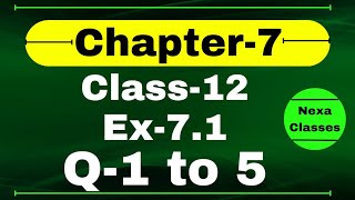 Class 12 Ex 71 Q1 to 5 Math  Chapter7 Class12 Math  Integration  Ex 71 Q1 to 5 Class 12 Math [upl. by Kung]