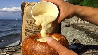 Panera Bread New England Clam Chowder Bread Bowl Review [upl. by Eiduj390]