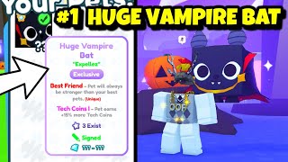 I Got The 1st EVER HUGE VAMPIRE BAT In Pet Simulator X 🎃 [upl. by Kama]