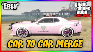 UPDATED GTA 5 CAR TO CAR MERGE GLITCH AFTER PATCH 168 F1BENNYS WHEELS ON ANY CAR XBOXPSN [upl. by Olegnaid501]