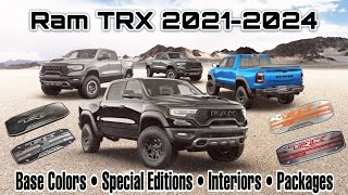 Every Ram TRX from 2021  2024  Exterior amp Interior Options [upl. by Elyk242]