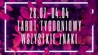 Tarot tygodniowy 28 lipiec  4 sierpień 2024 wszystkie znaki [upl. by Ydde]