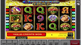 Gryphons Gold Slot  Big Win For Free Games Bonus [upl. by Ullund326]