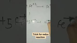 Redox reaction trick for balancereaction [upl. by Eelhsa]