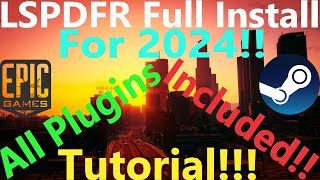 LSPDFR Full Install Tutorial  All Plugins Included  2024  criminaljusticeyoutube [upl. by Damalis982]