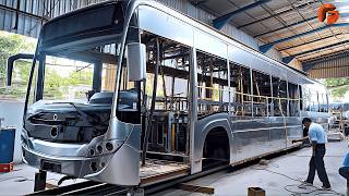 Man Transforms Destroyed Bus into Luxury Coach  Start to Finish Build by muhammadali77 [upl. by Frame]