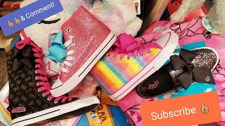 JOJO SIWA SHOES JOJO BOWS JOJO DIARY AND MORE AND MORE AT PAYLESS SHOE SOURCE [upl. by Tnomyar]