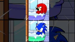 Sonic Knuckles Escape from the Bathroom cartoon animation shorts [upl. by Sankaran379]