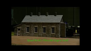 Lets build  Metcalfe Single track shed in stone [upl. by Aenad]