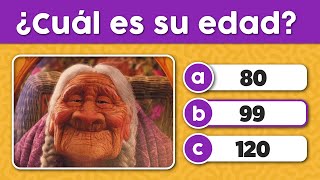 ADIVINA LA EDAD DEL PERSONAJE DE DISNEY 😮👀 [upl. by Arit]