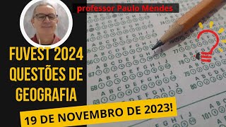 Correção Geografia Fuvest 2024 [upl. by Airotciv276]