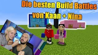 Die BESTEN Build Battles von Kaan  Nina  Minecraft Build Battles  Wer ist besser KaNiZocken [upl. by Cathey743]