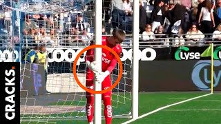 Goalkeeper caught moving his goalposts to make his goal smaller [upl. by Floeter]