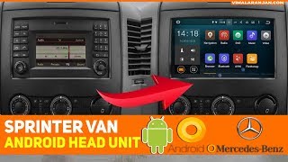 Sprinter Android Radio Installation  Xtrons Android 80 on Mercedes Sprinter [upl. by Spoor]