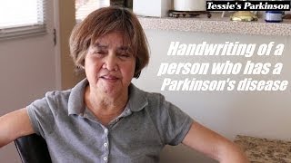 Handwriting of a person who has a Parkinsons disease [upl. by Eissolf729]