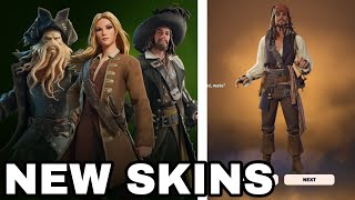 Fortnite x Pirates of the Caribbean Collab Update Skins 😁 [upl. by Nirual]