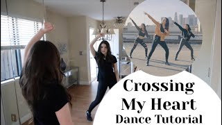 Crossing My Heart Dance Tutorial  Aubrey Miller [upl. by Nimocks]