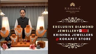 Exclusive Diamond Jewellery Collection  Live at Krishna Jewellers Kokapet Store [upl. by Blumenfeld774]