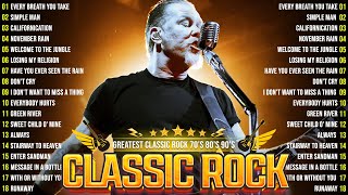 Best Of Classic Rock Songs Of All Time🔥ACDCBon JoviMetallica Guns N Roses U2⚡Classic Rock Songs [upl. by Eirene]