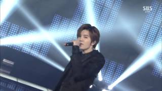 Live HD  141221 INFINITE  Last Romeo amp Back Remix Ver  2014 SBS Gayo Daejun [upl. by Garaway]