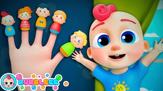 Finger Family Learn Colors Version MORE  Bubbleee Nursery Rhymes and Kids Songs [upl. by Ddot459]