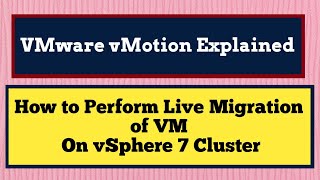 VMware vMotion step by step  VMware vMotion configuration  VMware vMotion ExplainedVMware vMotion [upl. by Annayi]