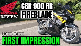 HONDA FIREBLADE  900RR  Review  First impression [upl. by Hctud568]