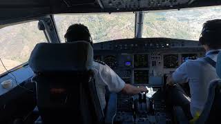 NerveWracking Cockpit Descent into Paro’s Runway 15  Bhutan Airlines A319 [upl. by Nelle]