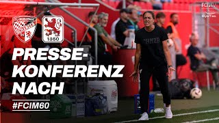 Schanzer Pressekonferenz nach FC Ingolstadt 04 vs TSV 1860 München [upl. by Kcuhc]