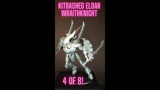 WARHAMMER ELDAR KITBASHED WRAITHKNIGHT 4 OF 8 shorts [upl. by Hoon]