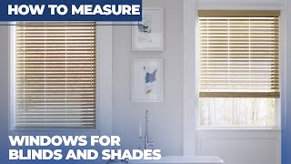 How to Measure Windows for your Blinds and Shades  SelectBlindscom [upl. by Acemaj]