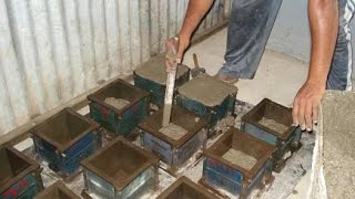 TEST FOR COMPRESSIVE STRENGTH OF CONCRETE CUBE CASTING [upl. by Anoi]