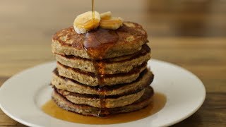 Healthy Banana Oatmeal Pancakes [upl. by Oringa]