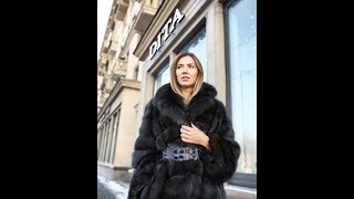 BEAUTIFUL RUSSIAN FUR SHOPPING AT DITA FURS MOSCOW [upl. by Acinnod]