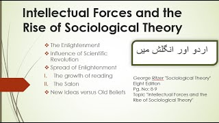 Intellectual forces amp Rise of Sociological theorySocial Theory part 2 from Book of George Ritzer [upl. by Rodl954]