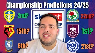 My Championship Predictions 2425 [upl. by Tuppeny40]