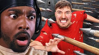 Tookaski Reacts to MrBeast  World’s Most Deadliest Obstacle Course [upl. by Burn]