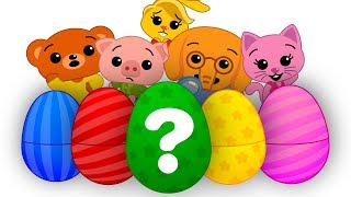 15 Ovos Surpresa Coloridos 2 🐣  Aprenda As Cores  Um Herói do Coração [upl. by Haswell]